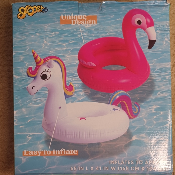 Unicorn & flamingo 2 pk floaties age 15 + - Picture 2 of 9
